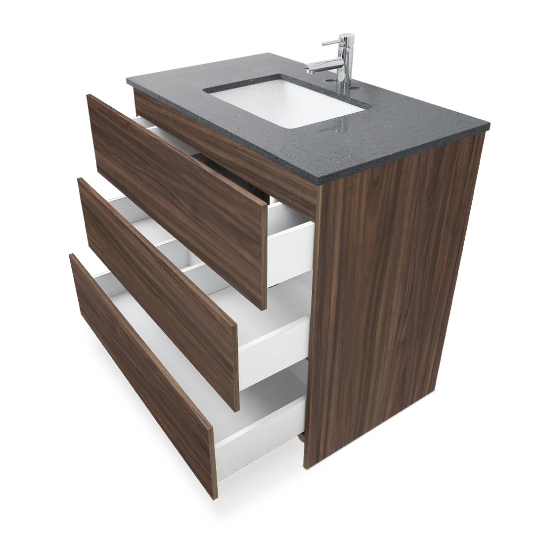 Ella Element Standing Vanity With Quartz Top