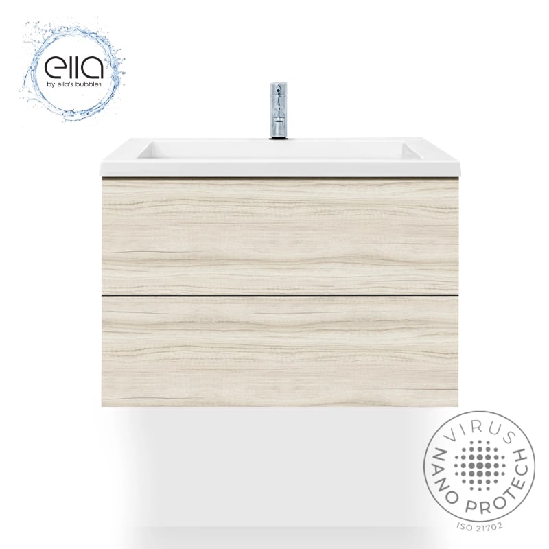 Ella Floating Vanity Bathroom Vanity and Cultured Marble Top 30″x19″