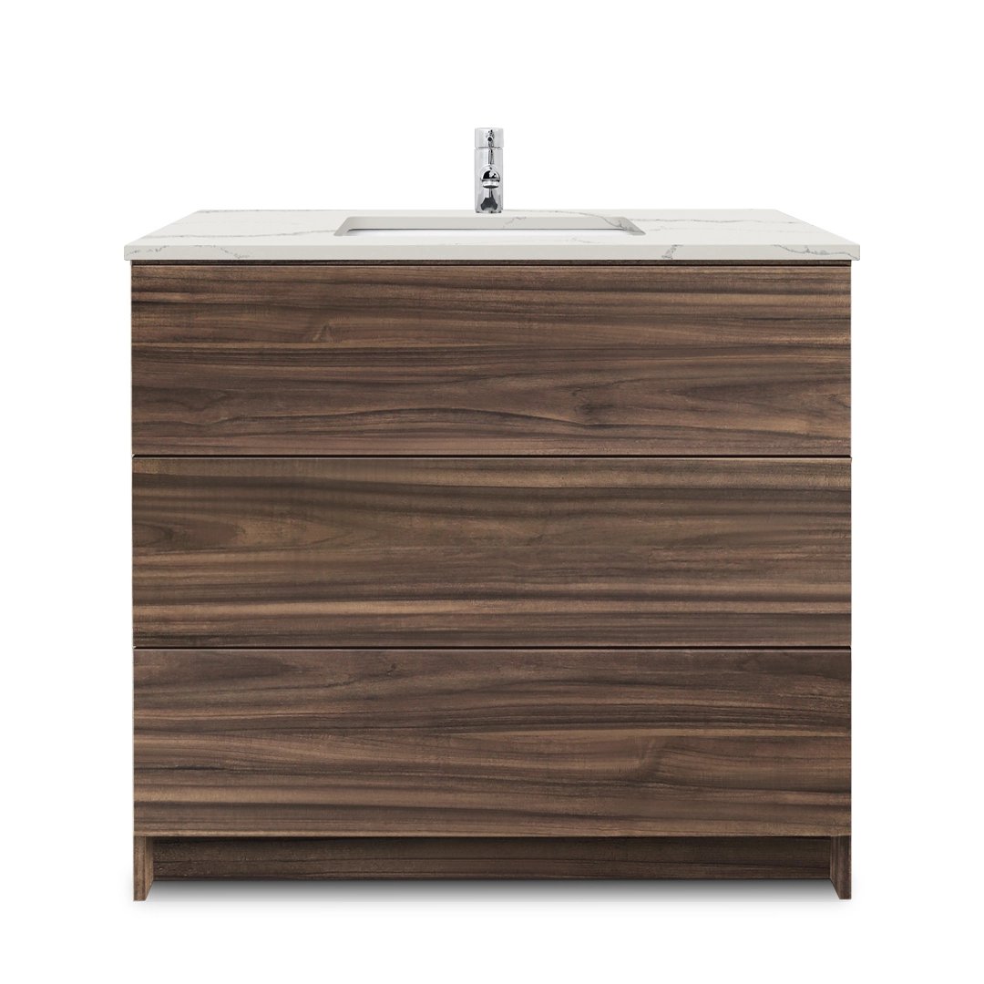 Ella Element Standing Vanity With Cultured Marble Top