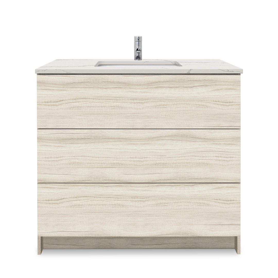 Ella Element Standing Vanity With Cultured Marble Top