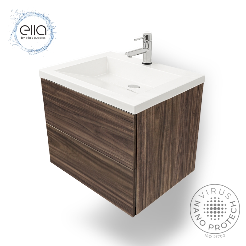 Ella Floating Vanity Bathroom Vanity & Cultured Marble Top 25″x19″