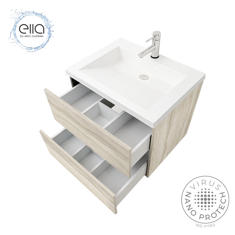 Ella Floating Vanity Bathroom Vanity & Cultured Marble Top 25″x19″