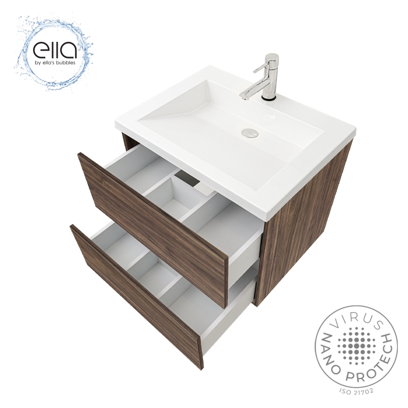 Ella Floating Vanity Bathroom Vanity & Cultured Marble Top 25″x19″