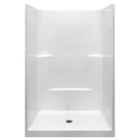 White Ella Shower Stalls Kits E Cwh X