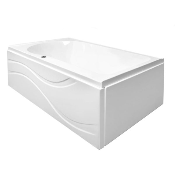Ella Solo32 Acrylic Alcove Infusion™ Microbubble Therapy 32″x60″ Bathtub – Soaking Depth To Overflow Center 17″- 50% Off