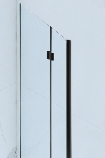 Tidy 55″ X 39″ Frameless Bi-fold Tub Door In Black
