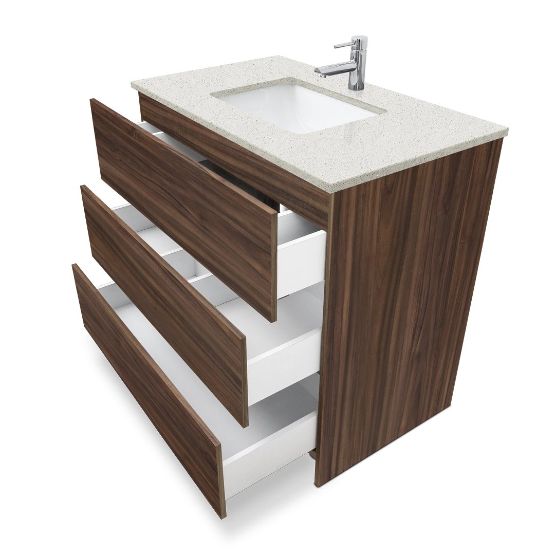 Ella Element Standing Vanity With Quartz Top