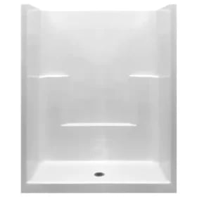 White Ella Shower Stalls Kits E Cwh X