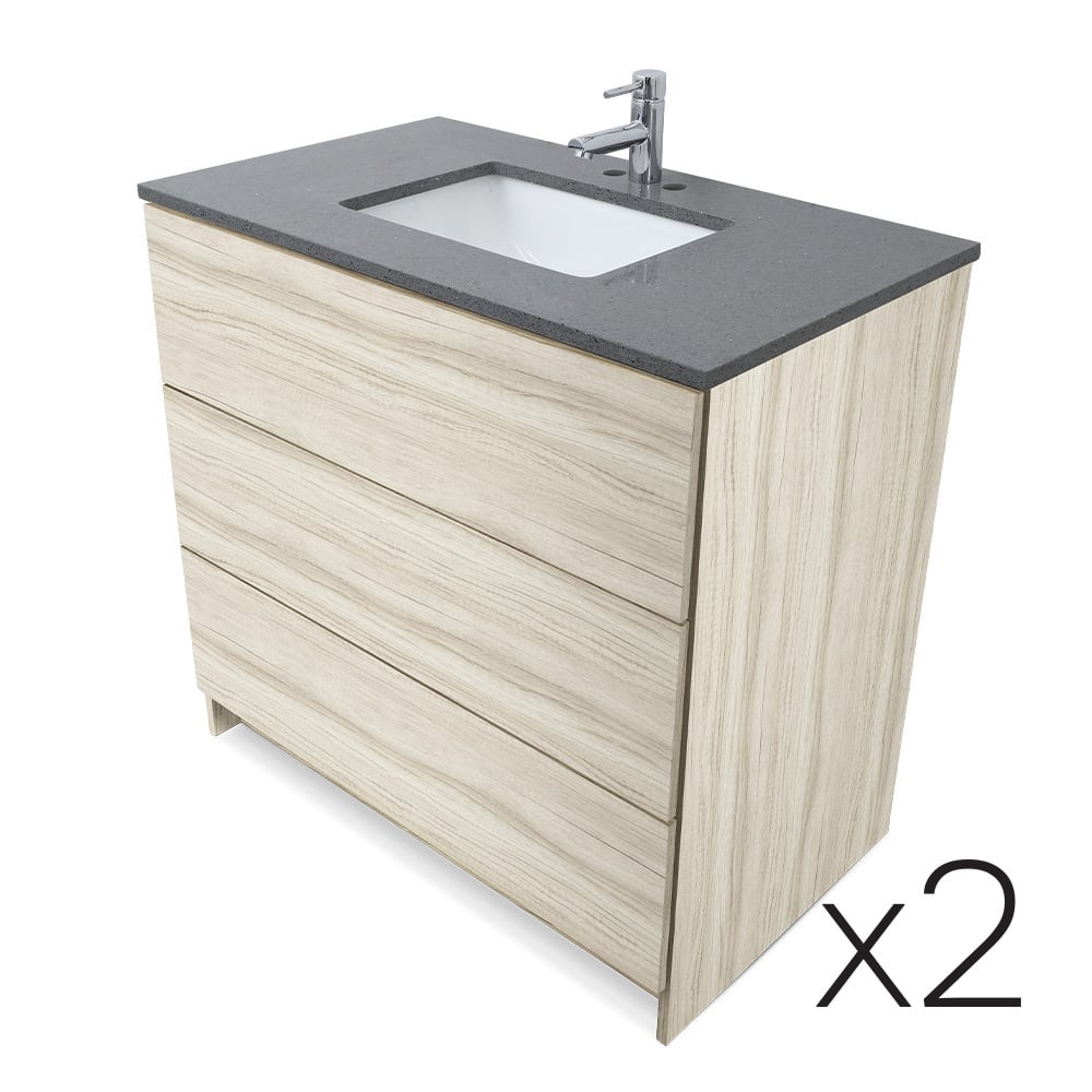 Element Standing 36″ Vanity With Quartz Top Combo