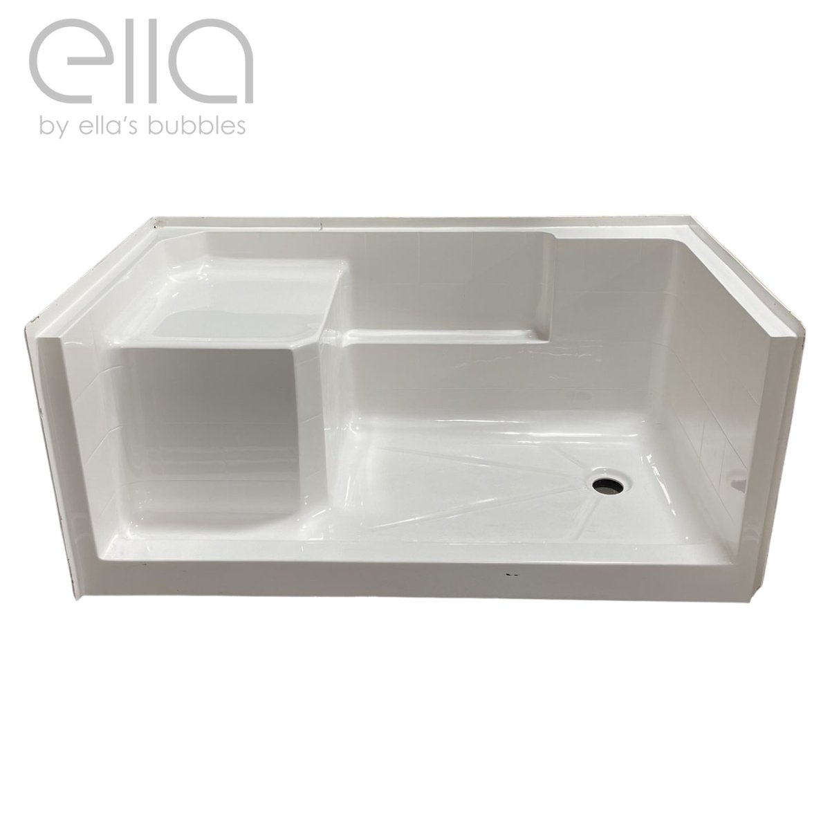 Acrylx Shower Base With Molded Seat ″ W X ″l