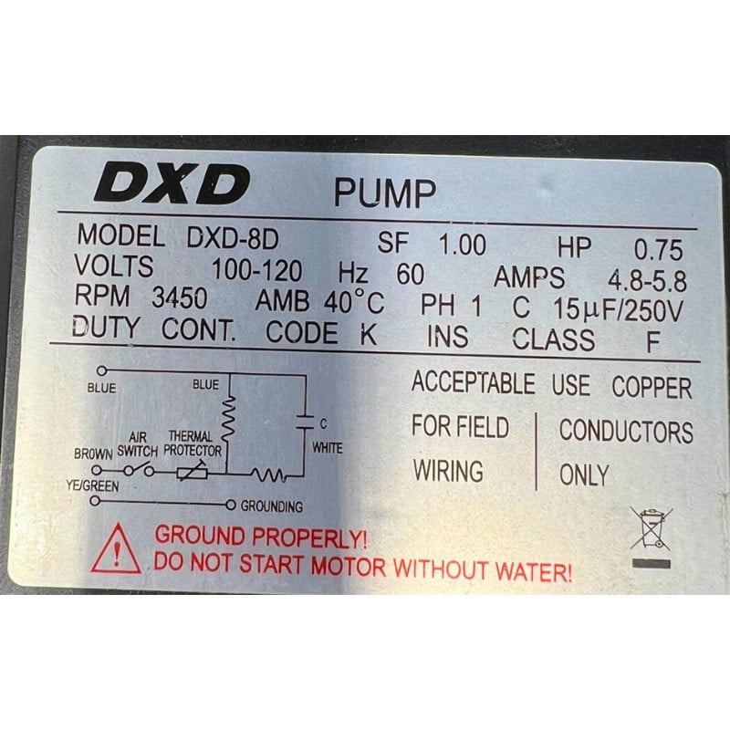 Dxd Hydrobath Pump