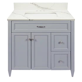 Vail Vanity With Cultured Marble Or Quartz Stone