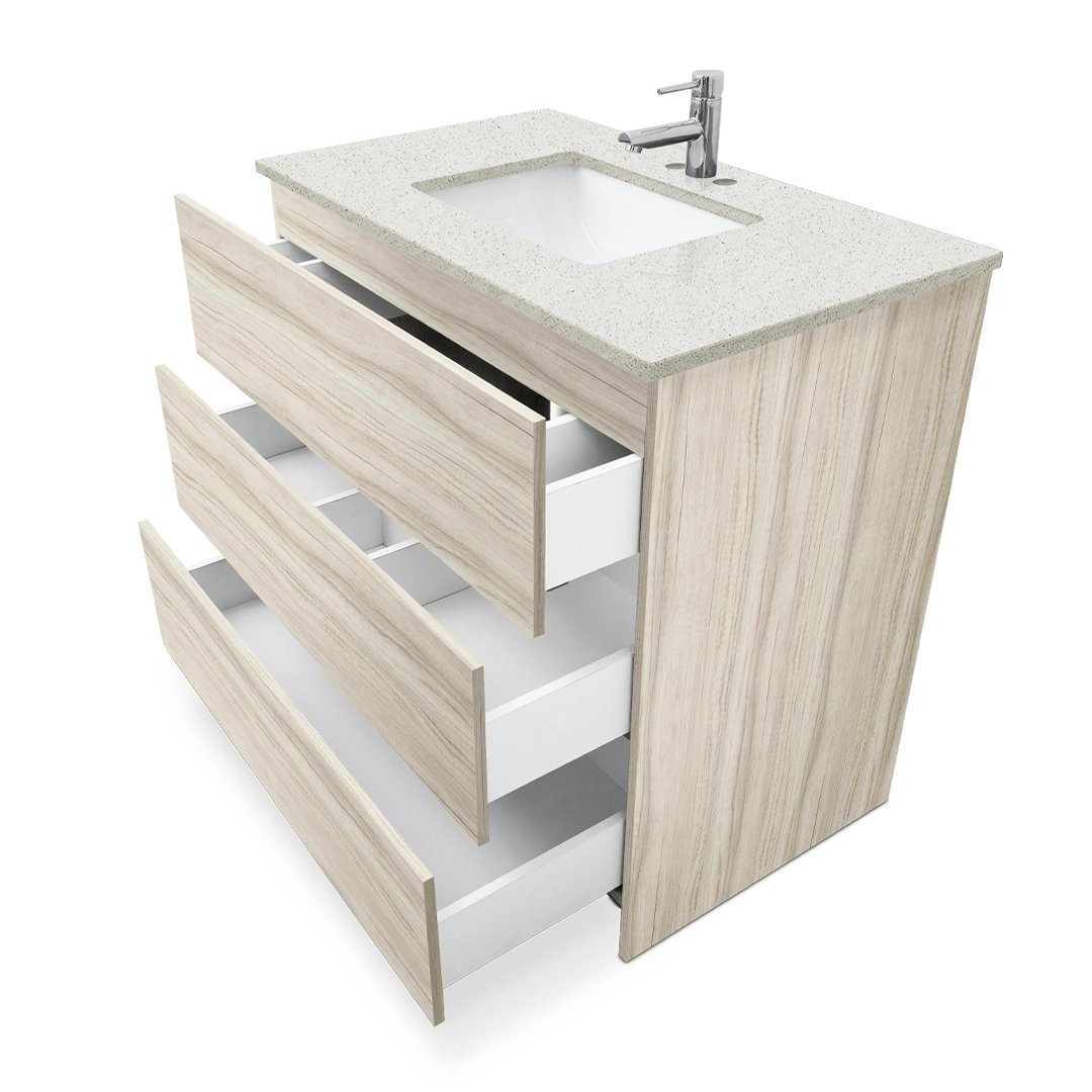 Ella Element Standing Vanity With Quartz Top