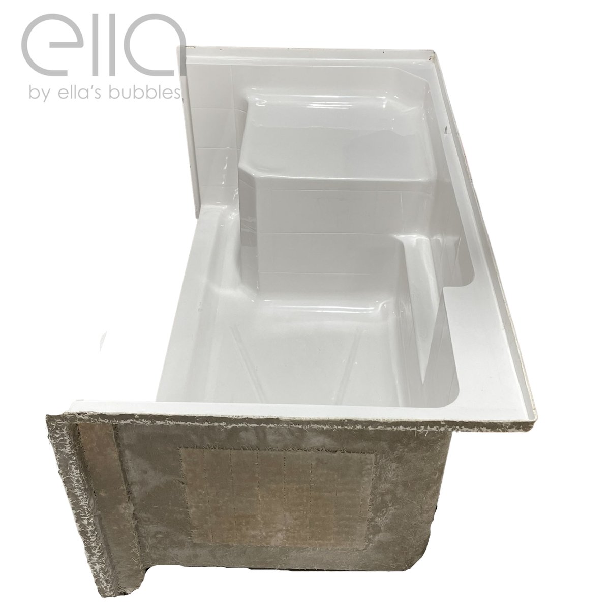 Acrylx Shower Base With Molded Seat ″ W X ″l