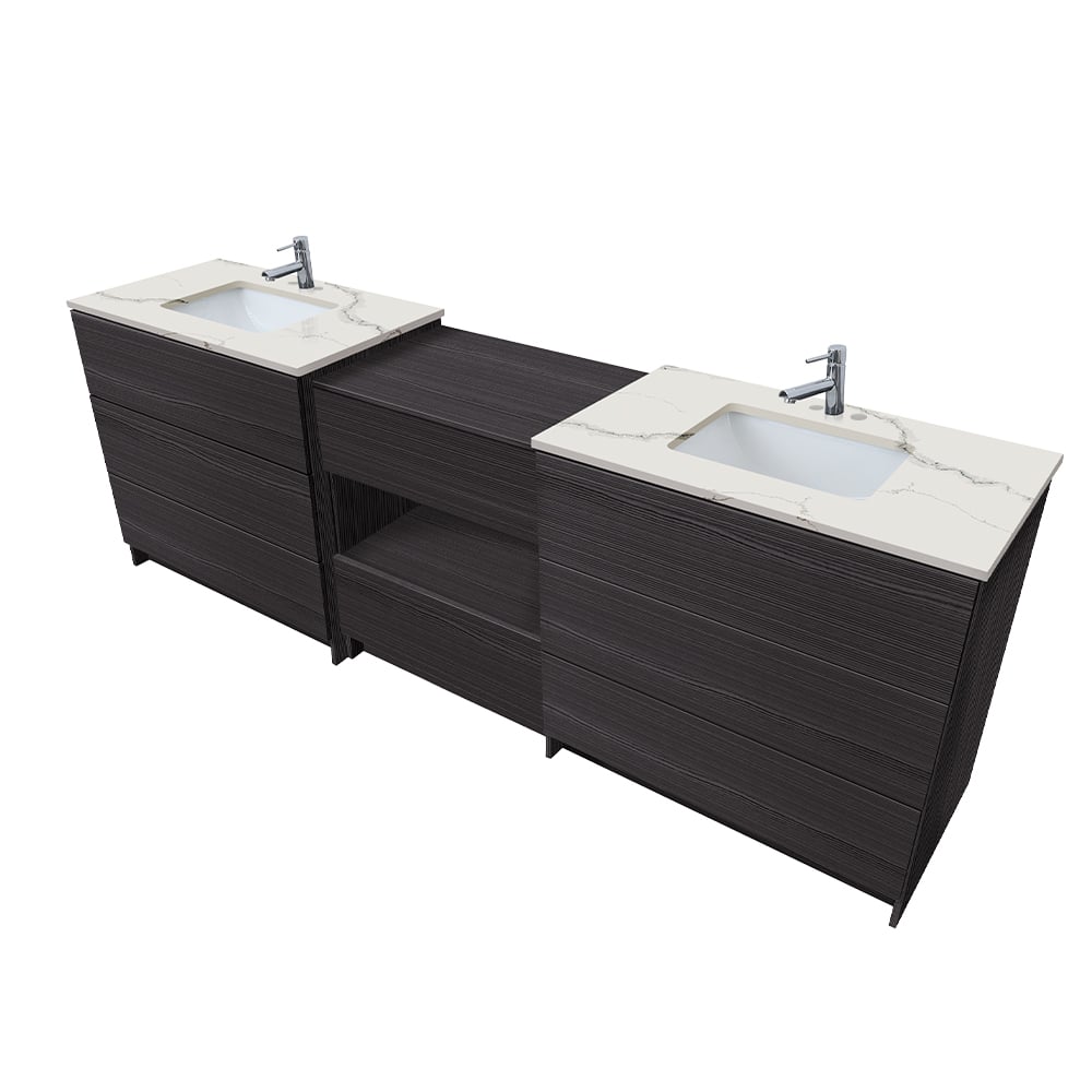 Element Standing 36″ Vanity With Quartz Top Combo