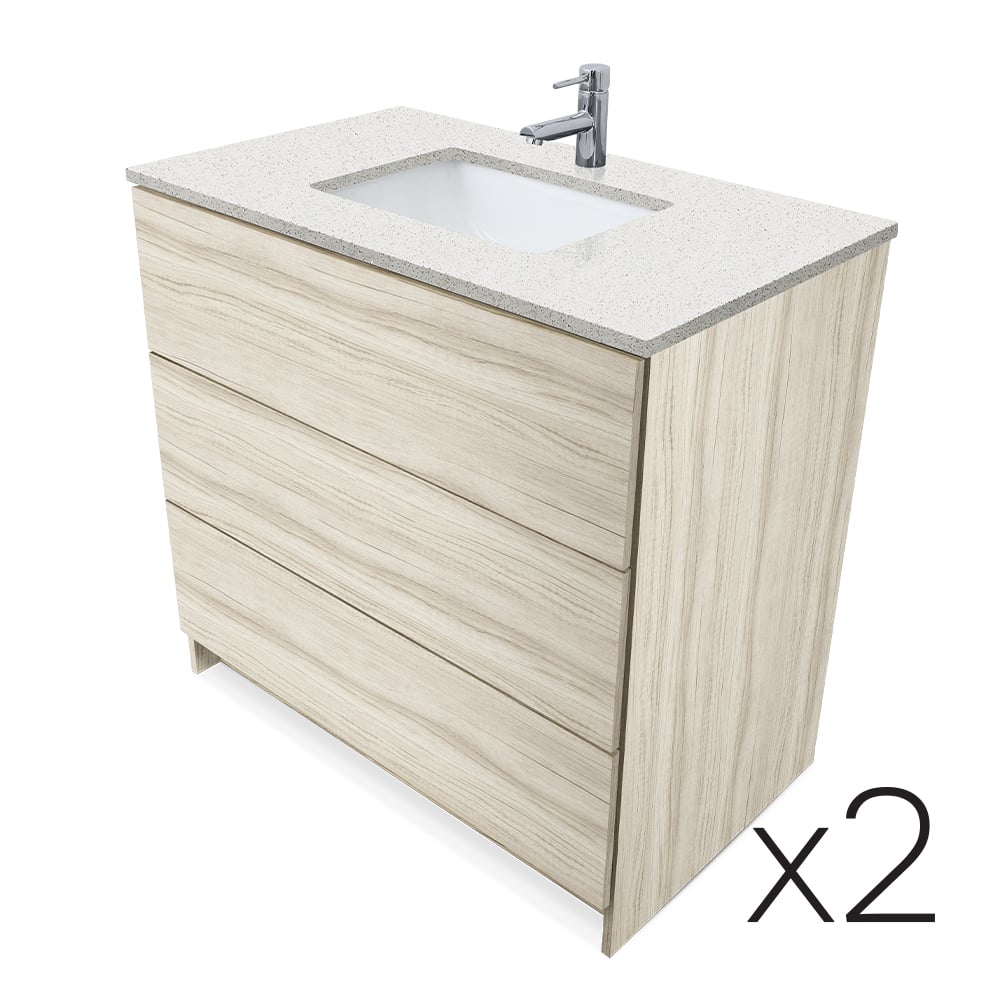 Element Standing 36″ Vanity With Quartz Top Combo