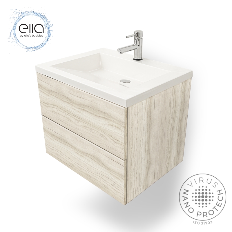 Ella Floating Vanity Bathroom Vanity & Cultured Marble Top 25″x19″