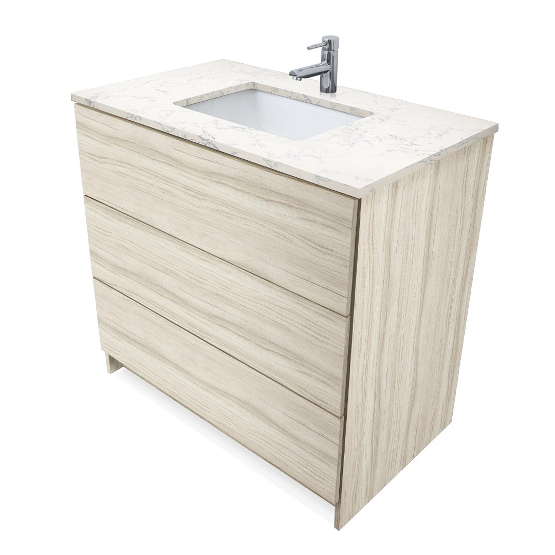 Ella Element Standing Vanity With Cultured Marble Top