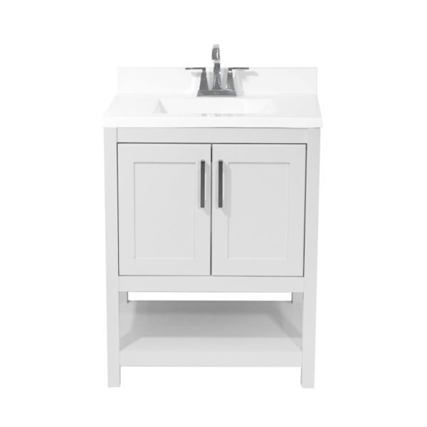 Taos Vanity With Cultured Marble Or Quartz Stone Top