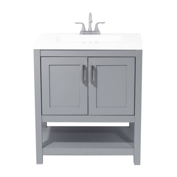 Taos Vanity With Cultured Marble Or Quartz Stone Top