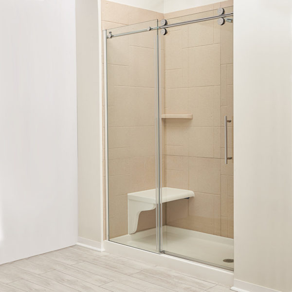 Reversible Cultured Marble Shower Seat – 20% Off