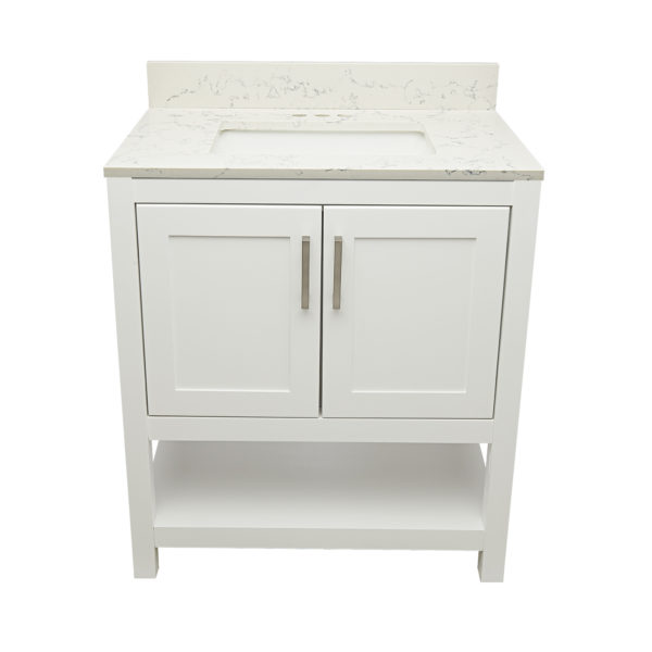 Taos Vanity With Cultured Marble Or Quartz Stone Top