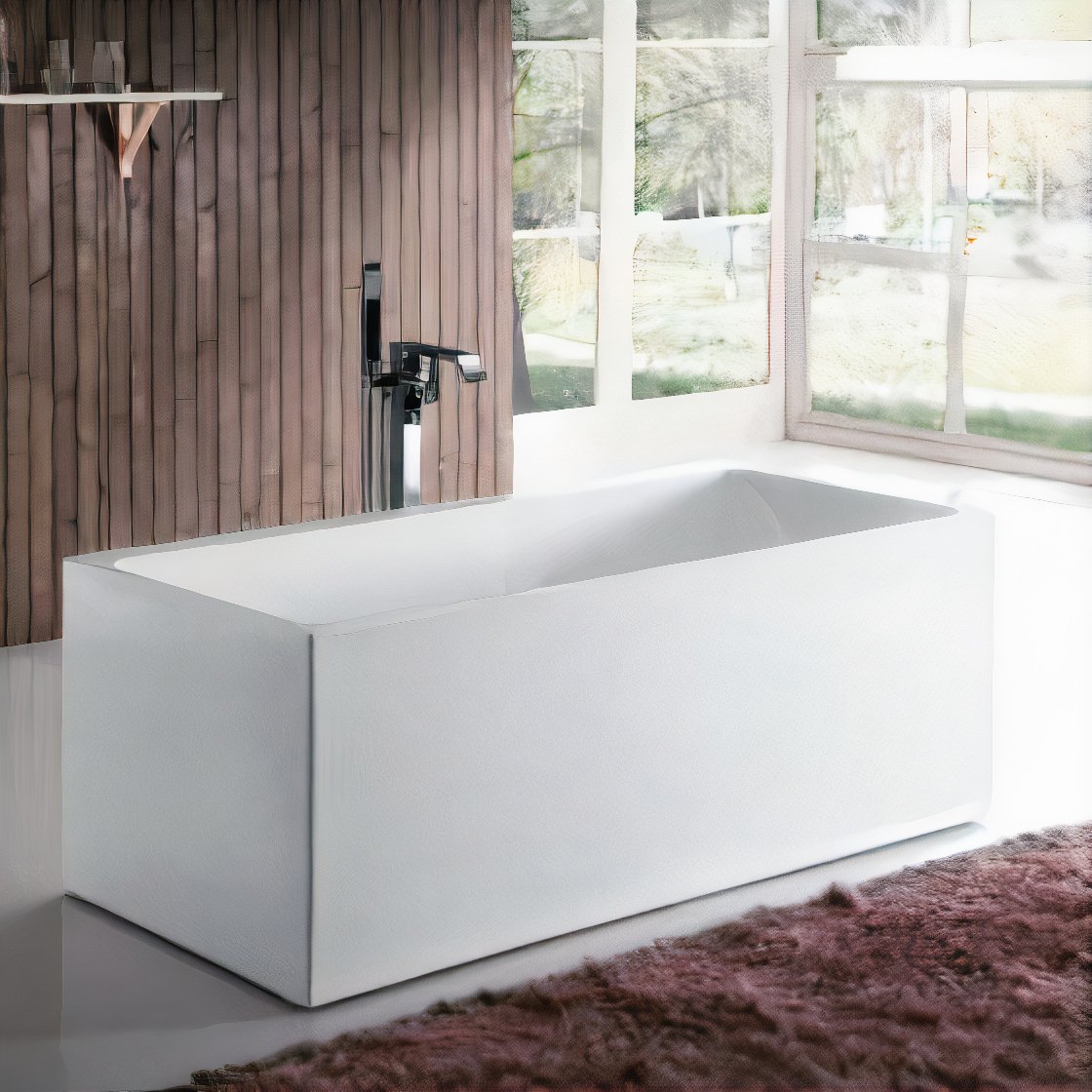 Bali Acrylic Freestanding Rectangular Infusion Microbubble Therapy Bathtub Off X Le Photos V X Le Photos V X