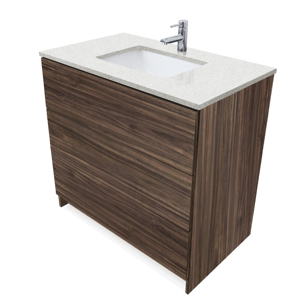 Ella Element Standing Vanity With Cultured Marble Top