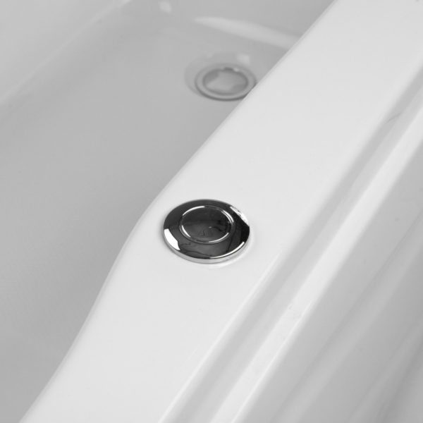 Ella Solo32 Acrylic Alcove Infusion™ Microbubble Therapy 32″x60″ Bathtub – Soaking Depth To Overflow Center 17″- 50% Off