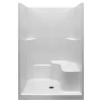 White Ella Shower Stalls Kits E Rwh X