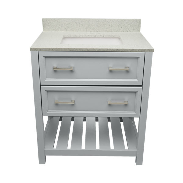Tremblant Vanity With Cultured Marble Or Quartz Stone Top