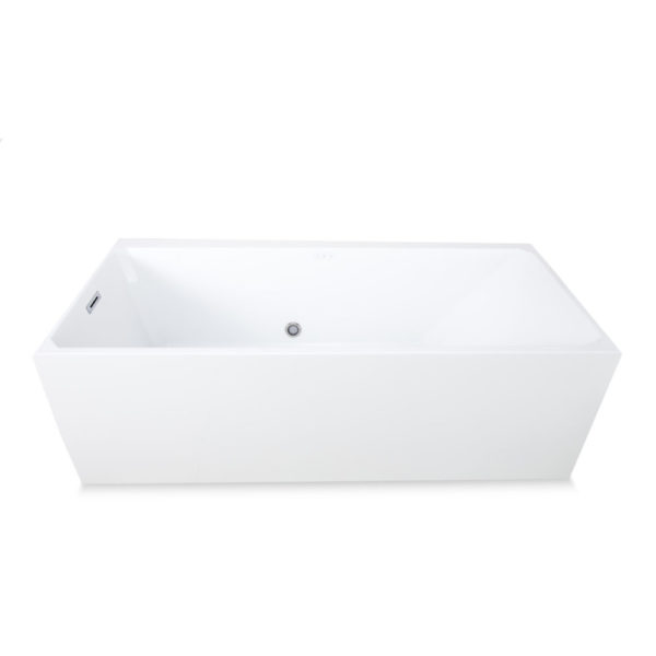 Bali Acrylic Freestanding Rectangular Infusion™ Microbubble Therapy Bathtub – 50% Off