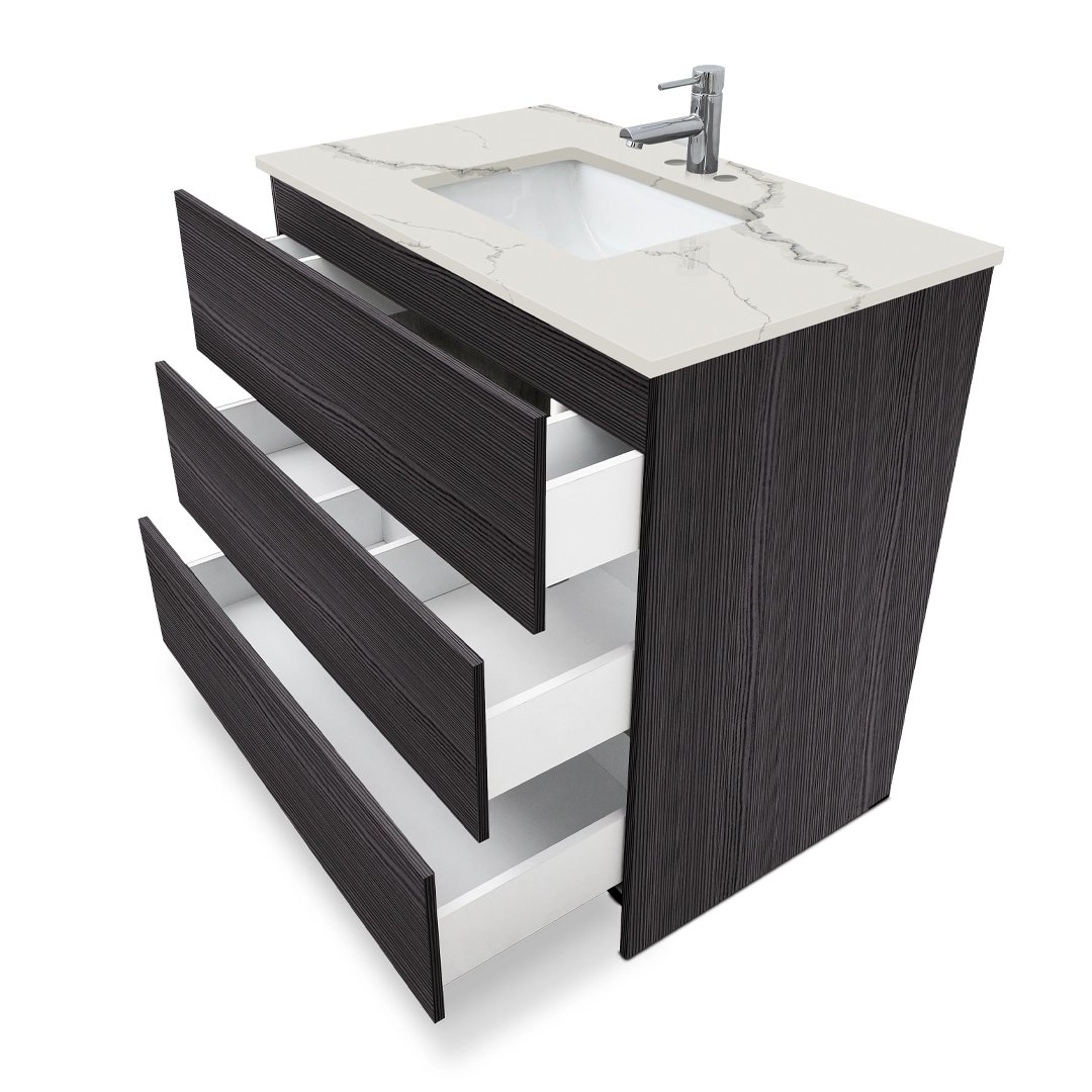 Ella Element Standing Vanity With Quartz Top