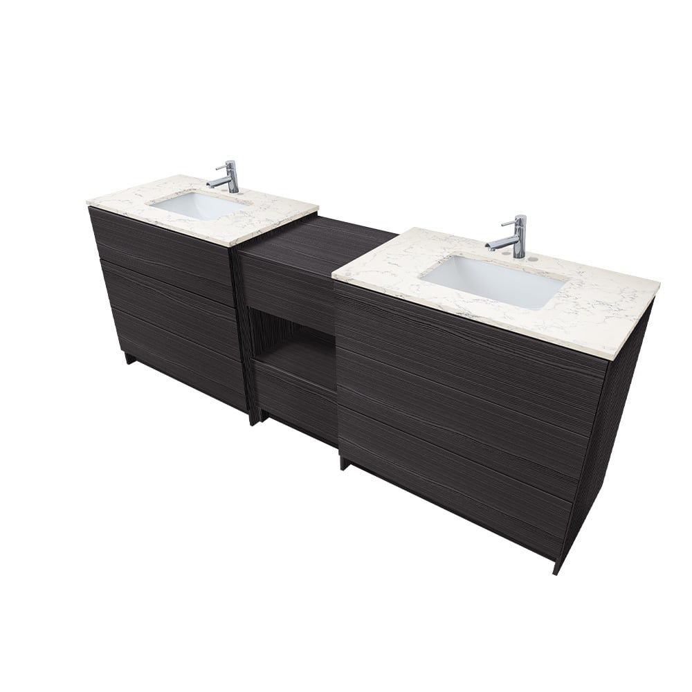 Element Standing 36″ Vanity With Quartz Top Combo