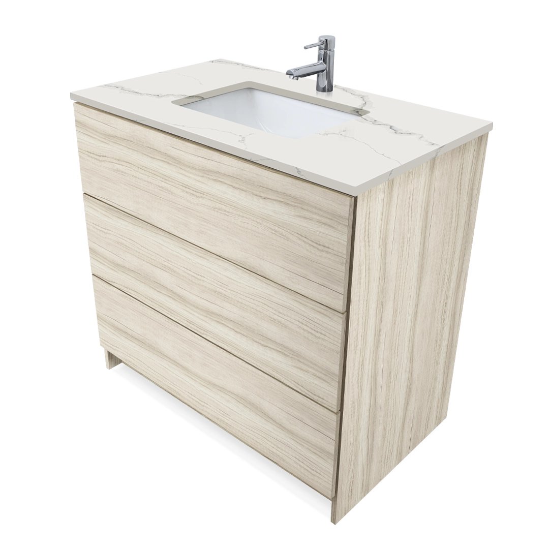 Ella Element Standing Vanity With Cultured Marble Top