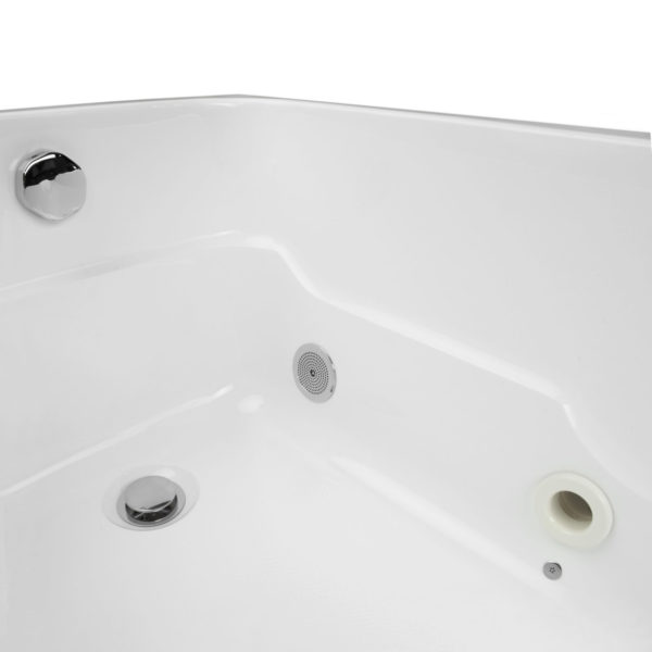 Ella Solo32 Acrylic Alcove Infusion™ Microbubble Therapy 32″x60″ Bathtub – Soaking Depth To Overflow Center 17″- 50% Off