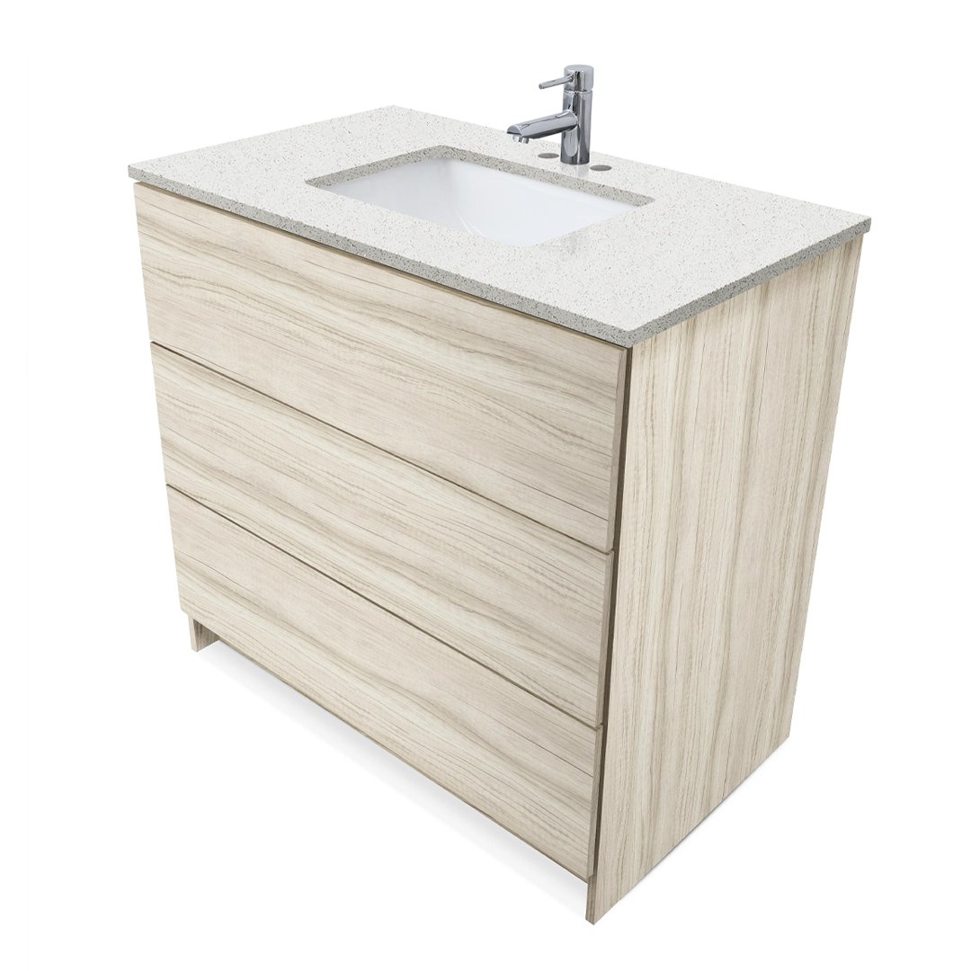 Ella Element Standing Vanity With Quartz Top