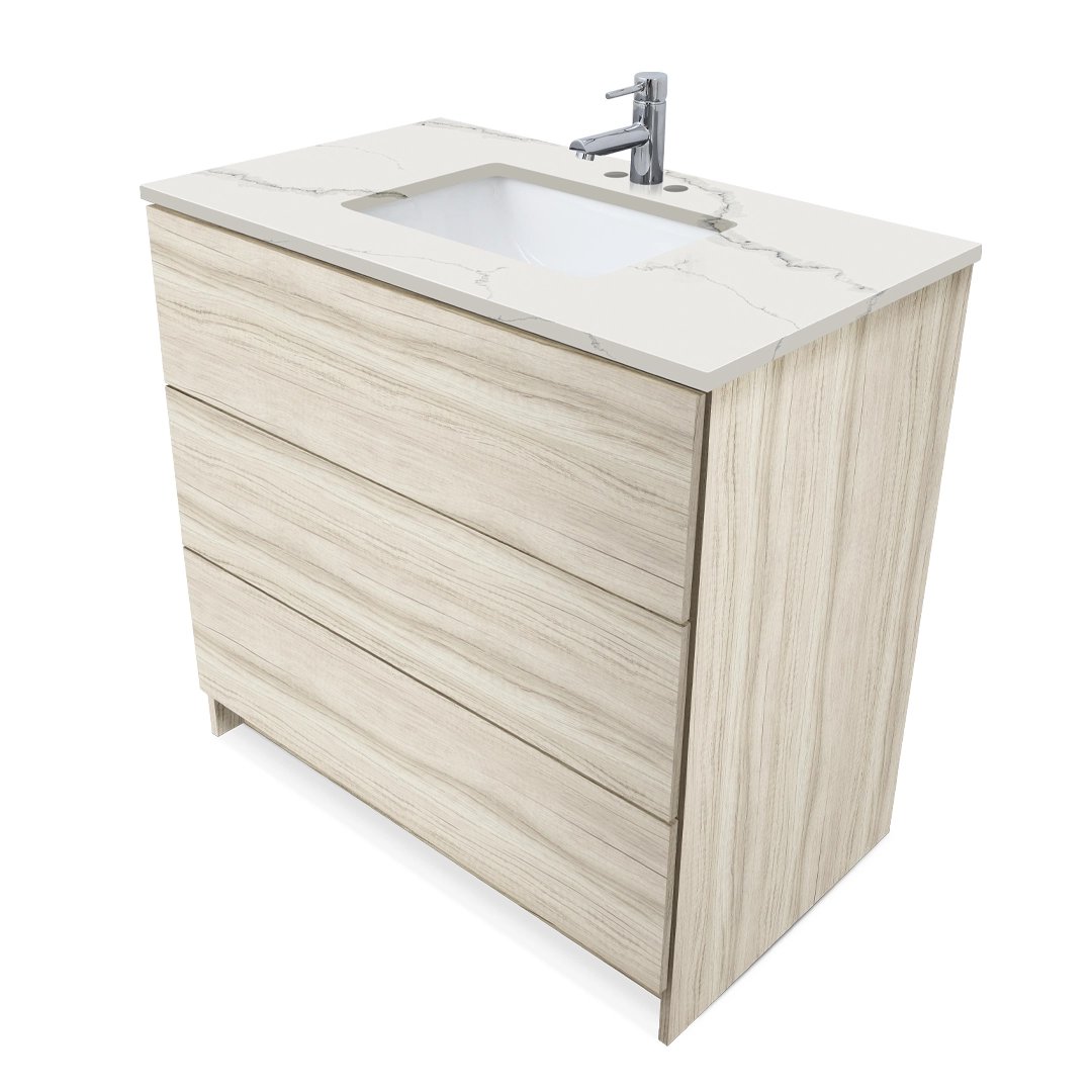 Ella Element Standing Vanity With Quartz Top