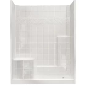 White Ella Shower Stalls Kits E Plwh X