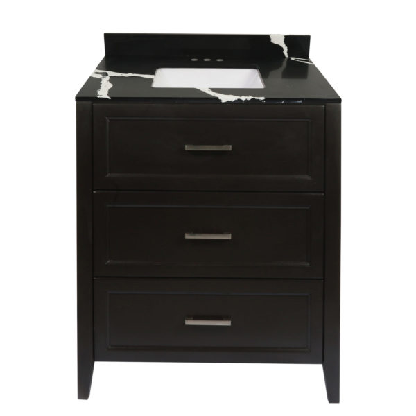Zermatt Vanity With Cultured Marble Or Quartz Stone Top