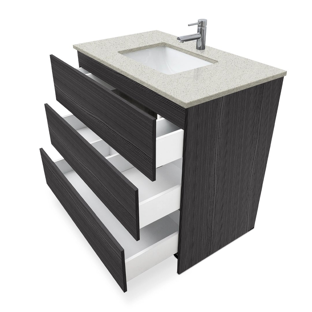 Ella Element Standing Vanity With Quartz Top