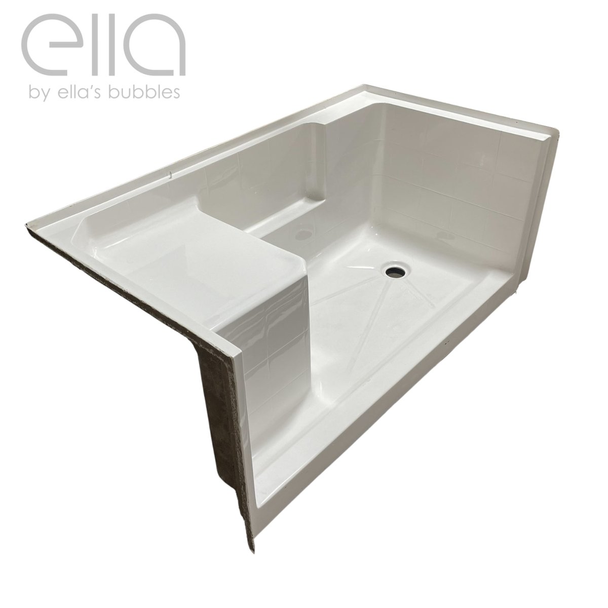 Acrylx Shower Base With Molded Seat ″ W X ″l