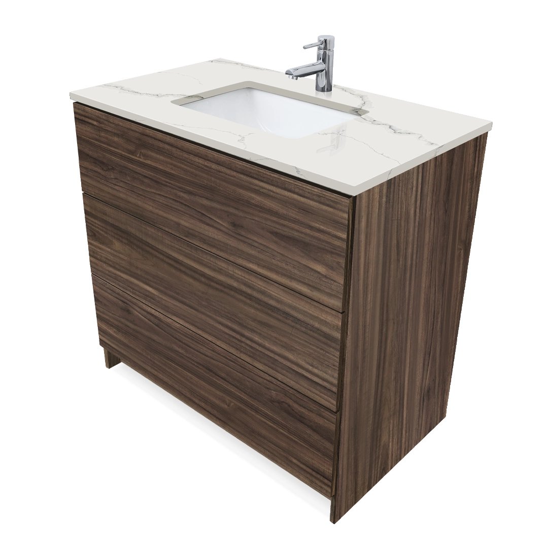 Ella Element Standing Vanity With Cultured Marble Top