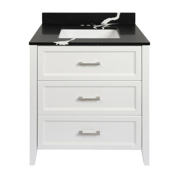 Zermatt Vanity With Cultured Marble Or Quartz Stone Top