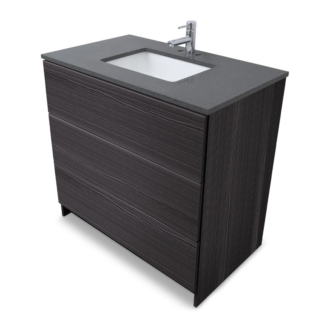 Ella Element Standing Vanity With Quartz Top