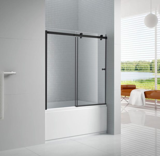*clearance Sale* Primo 6mm Sliding Bypass Frameless Tub Door (60x57.50)