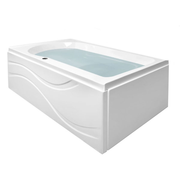 Ella Solo32 Acrylic Alcove Infusion™ Microbubble Therapy 32″x60″ Bathtub – Soaking Depth To Overflow Center 17″- 50% Off
