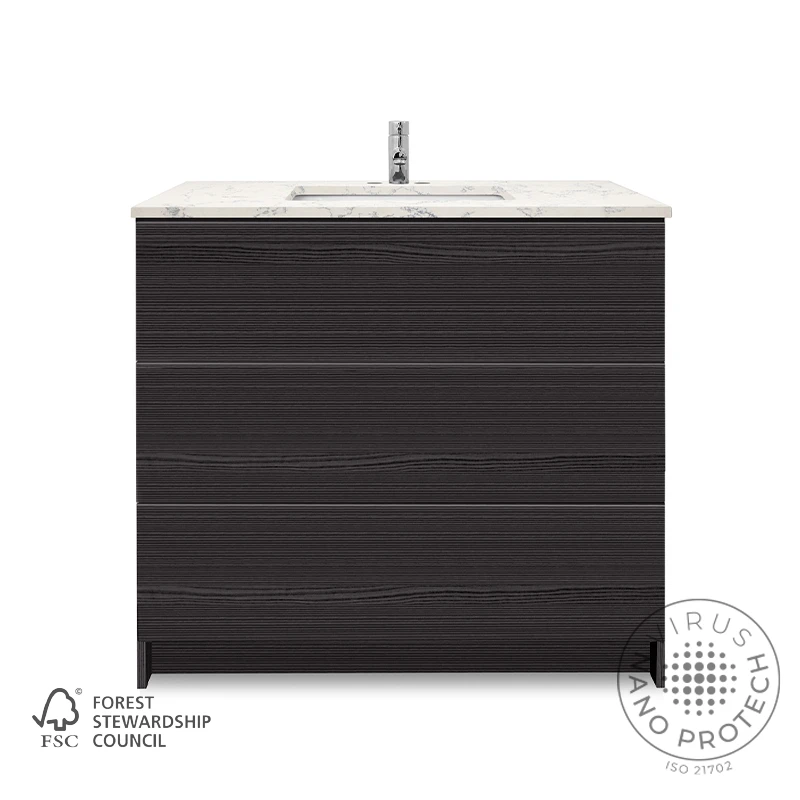 Element Standing 36″ Vanity With Quartz Top Undermount Sink